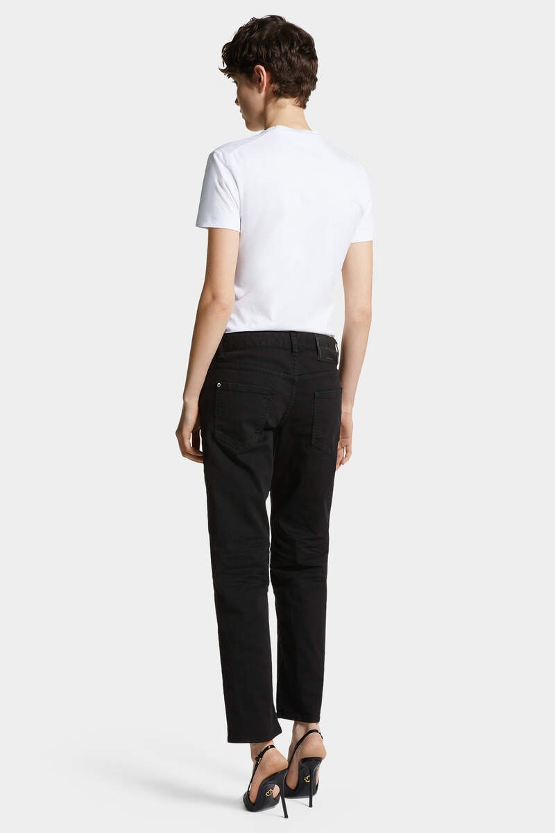 BLACK DYED JENNA JEANS - 4