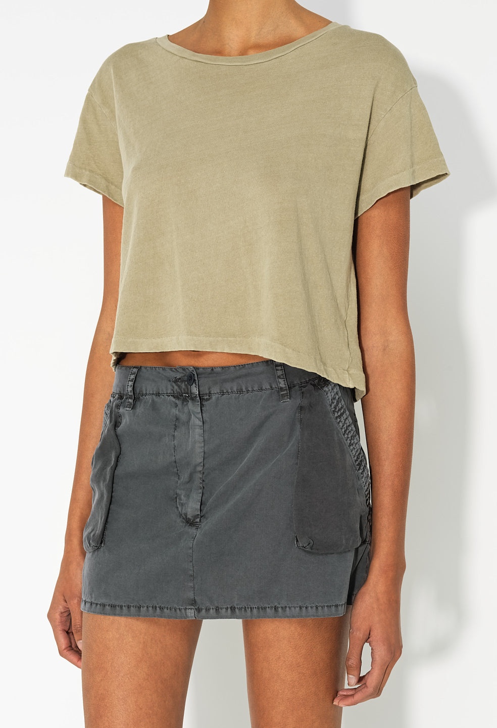 PANELED UTILITY MINI SKIRT - 3