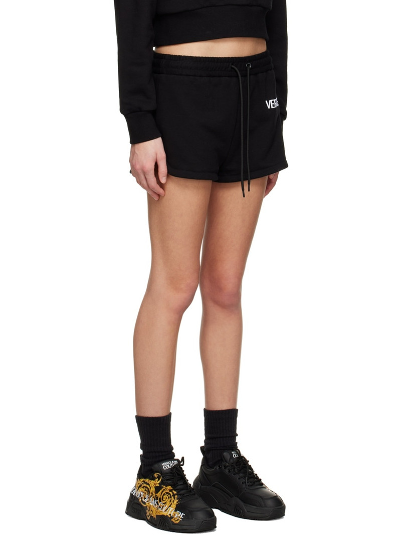 Black Embroidered Shorts 2