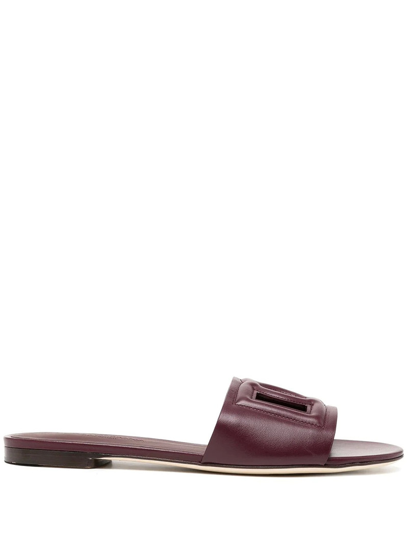 logo cut-out sandals 1