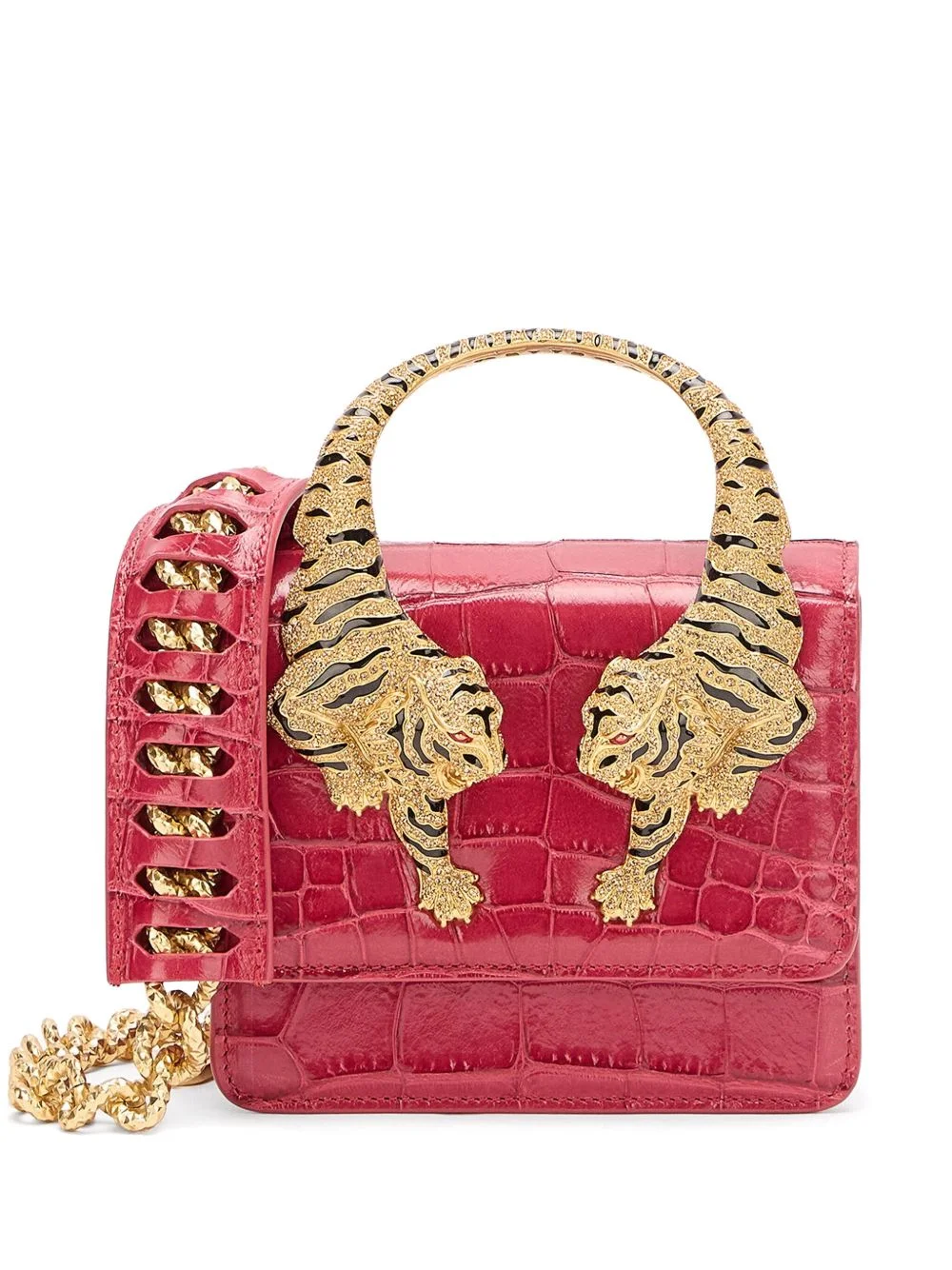 small Roar tiger chain mini bag - 1