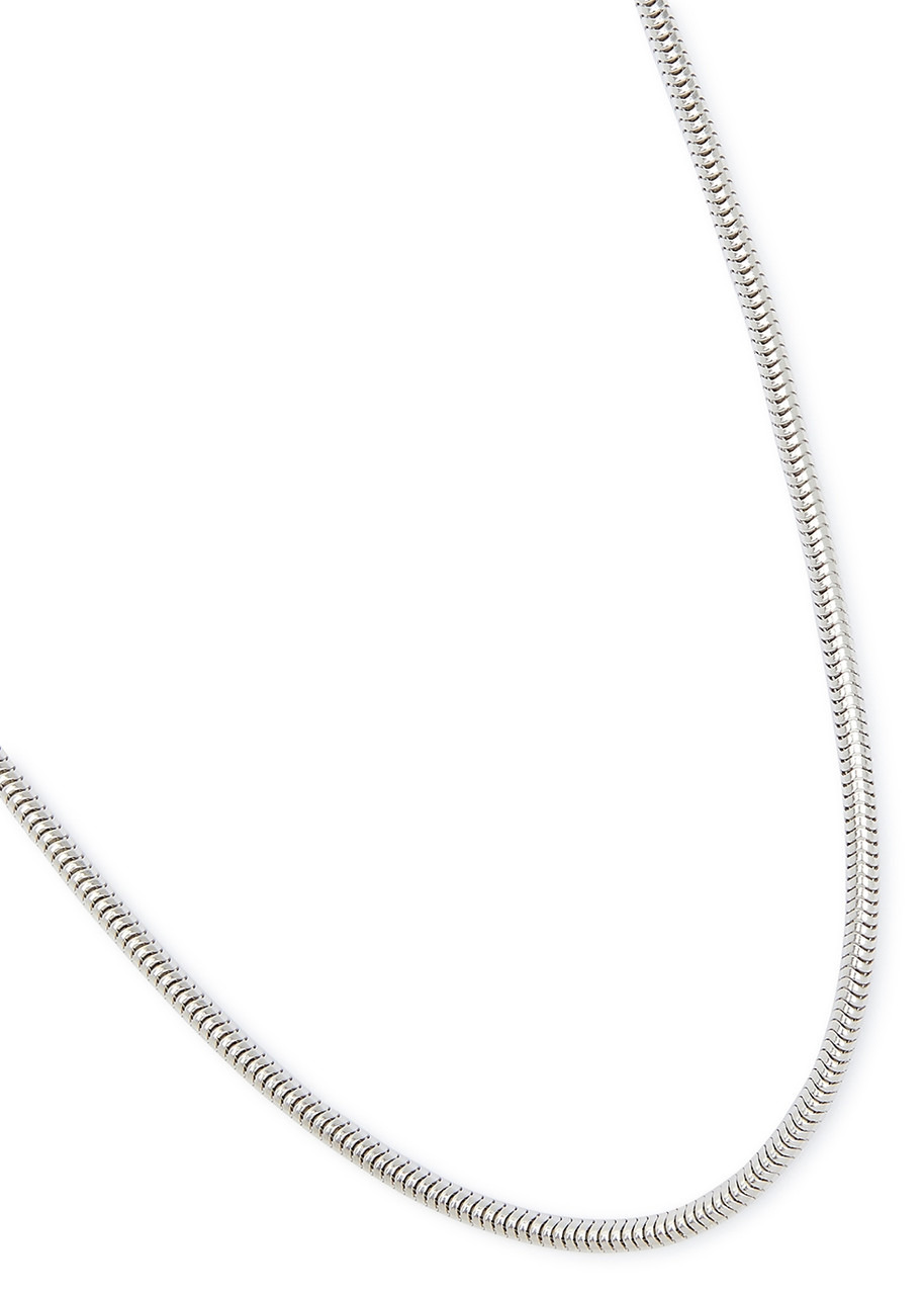 Sterling silver snake chain necklace - 3