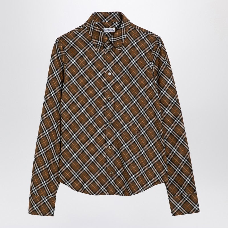 OXID-COLOURED CHECK COTTON SHIRT - 1