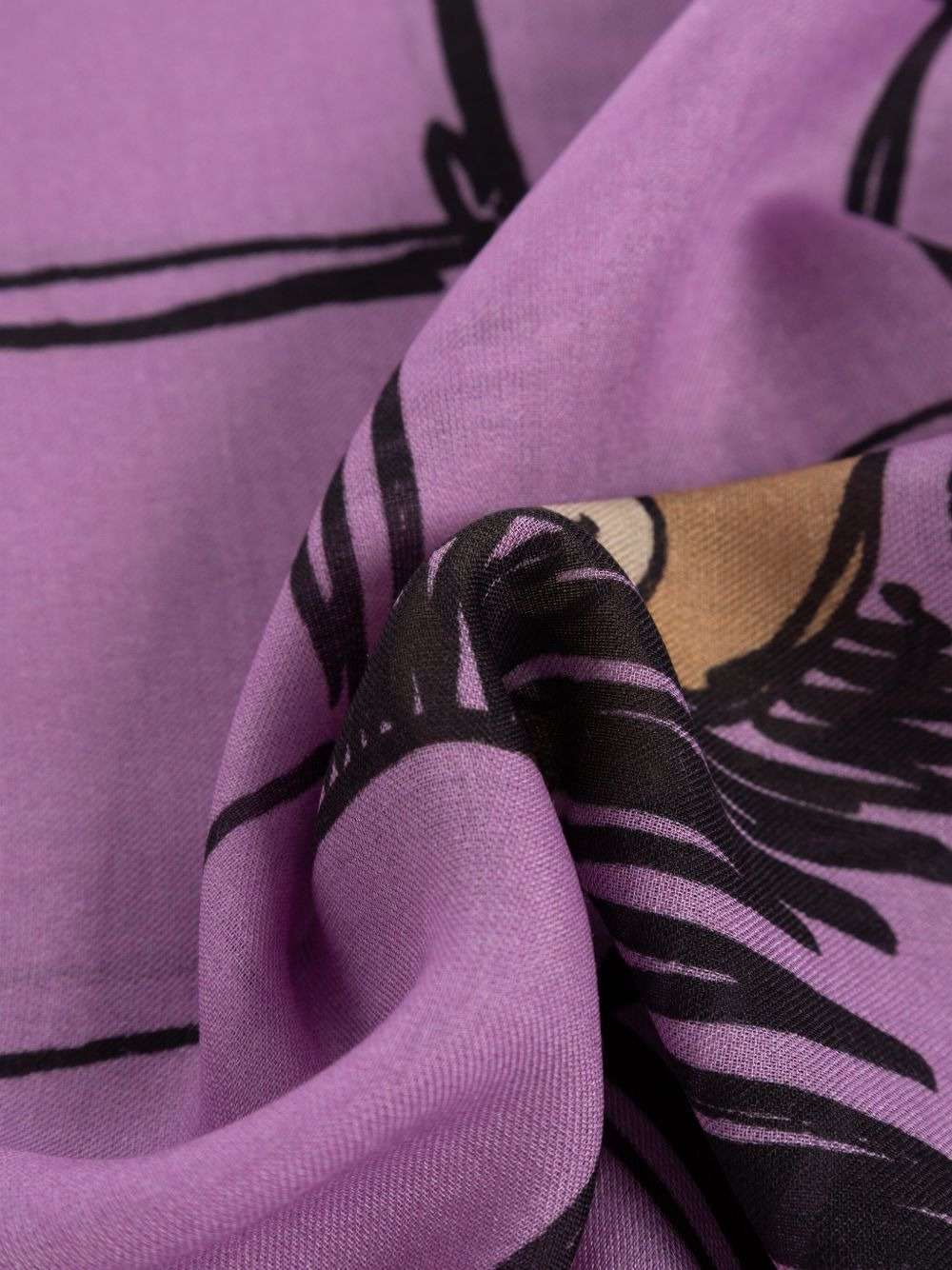 Teddy-print scarf - 4