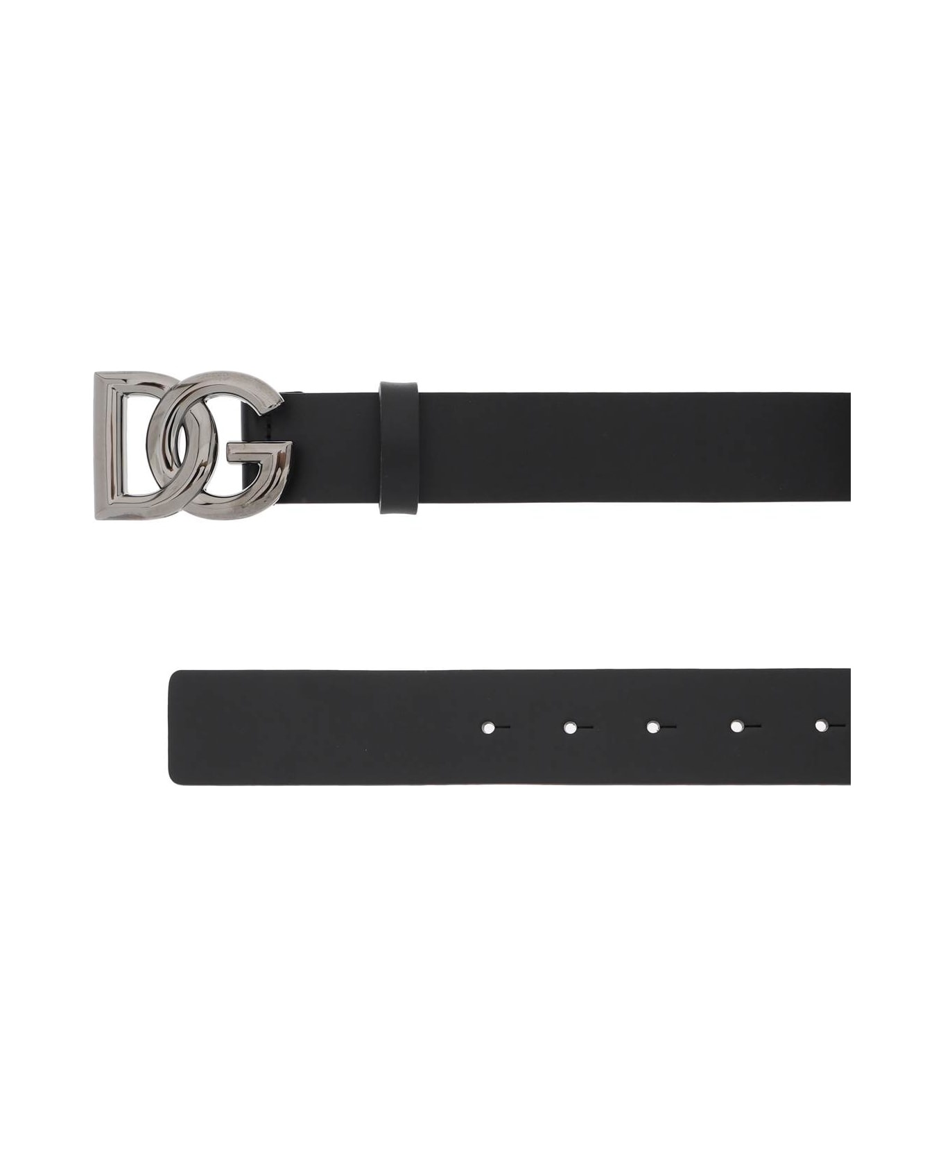 Black Leather Belt - 2