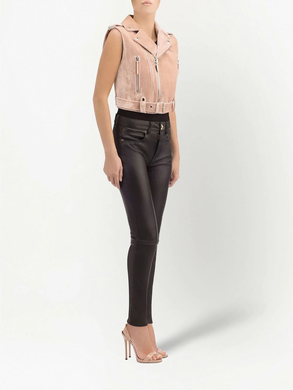 Amelia Crystal velvet gilet - 2