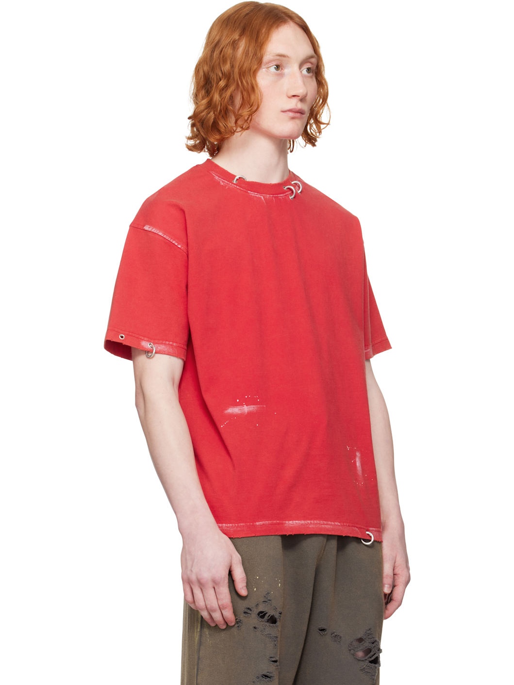 Red Pierced T-shirt - 2