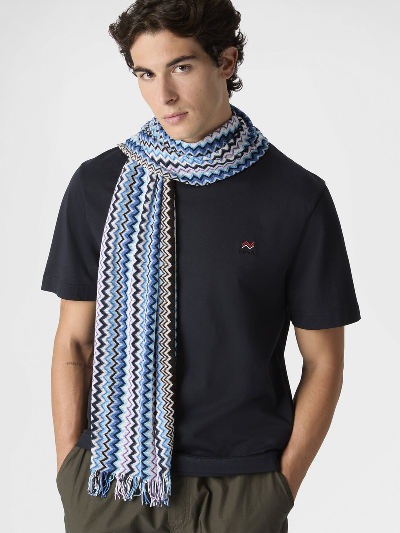 Pure cotton scarf with fringes 3