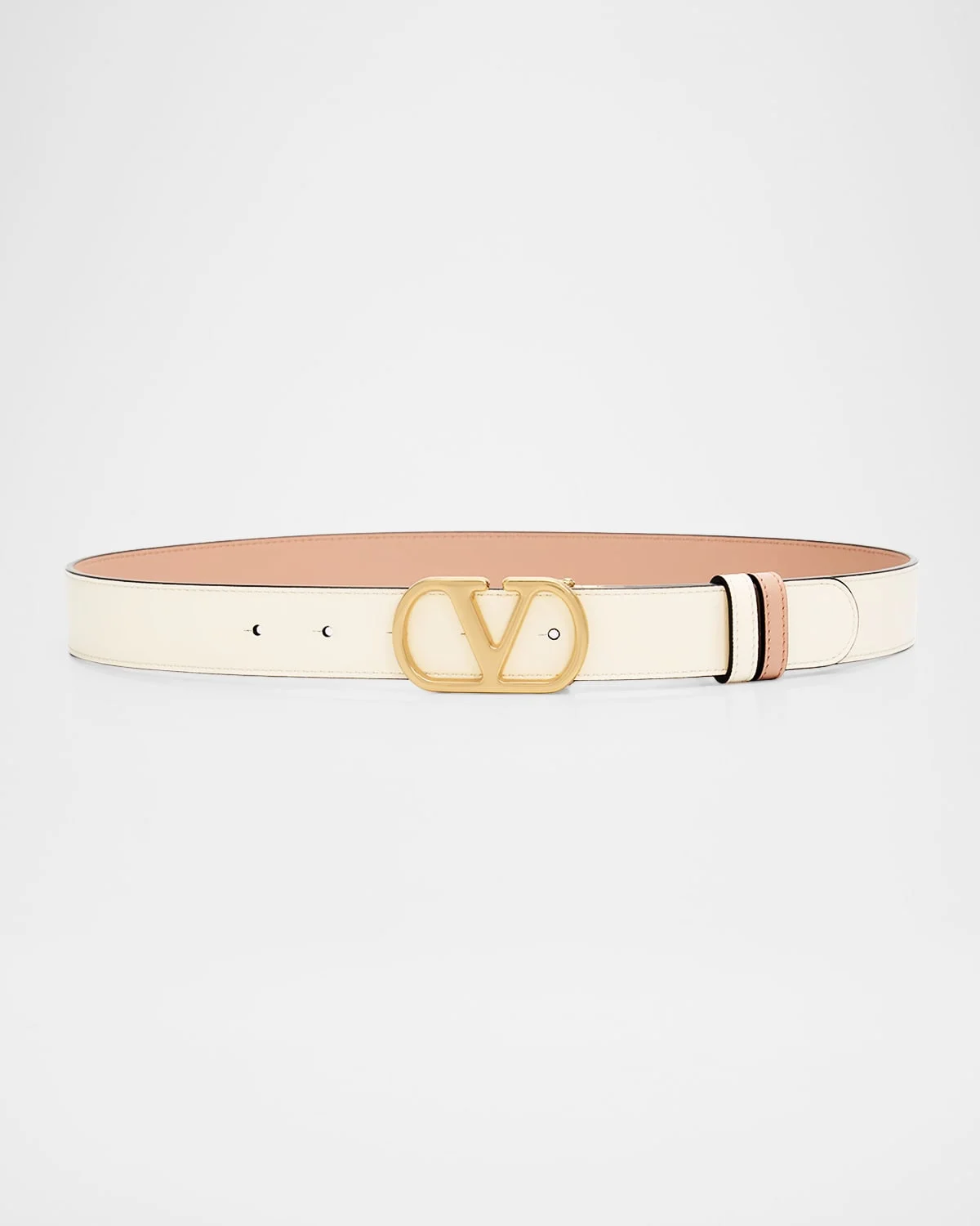 VLogo Signature Reversible Shiny Calfskin Belt 30MM - 1