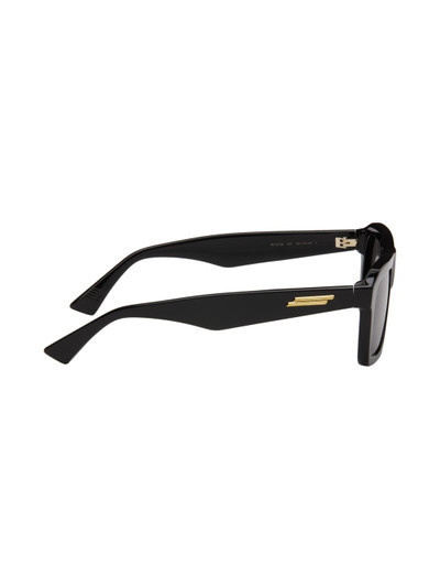 Bottega Veneta Black Rectangular Sunglasses outlook