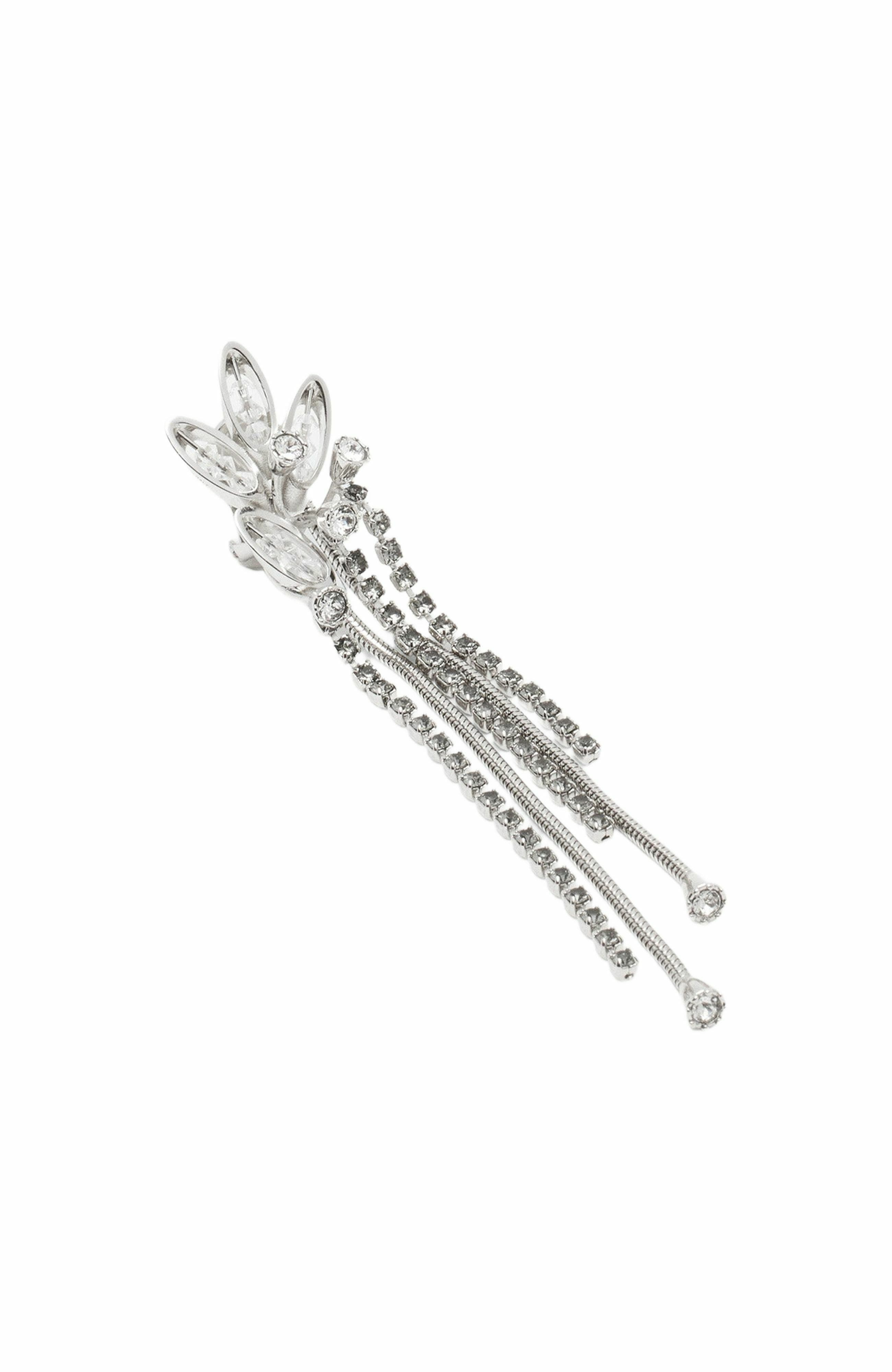 Lanvin Aede Earrings in Silver-Crystal at Nordstrom - 4