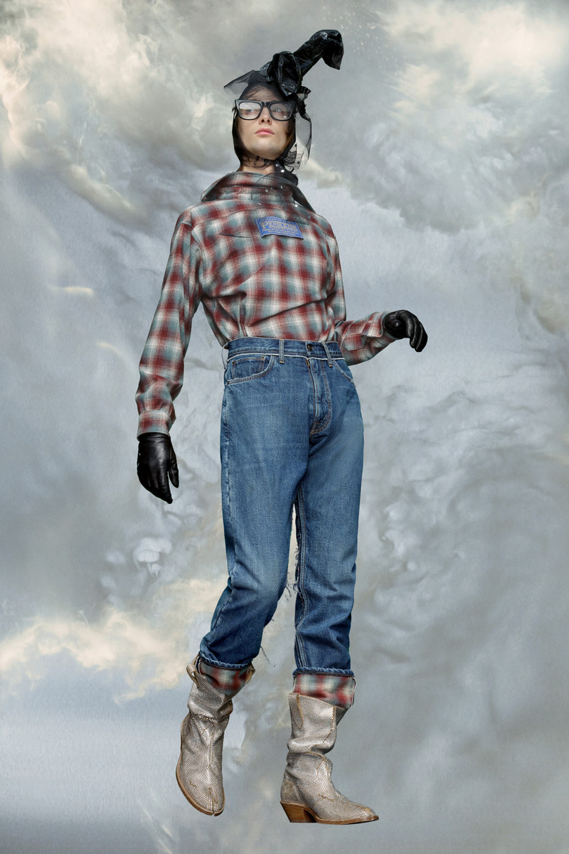 Maison Margiela Pendleton oversized shirt outlook