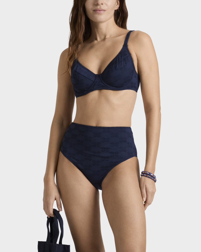Vilebrequin WOMEN UNDERWIRE BIKINI TOP TURTLE MONOGRAM JACQUARD outlook