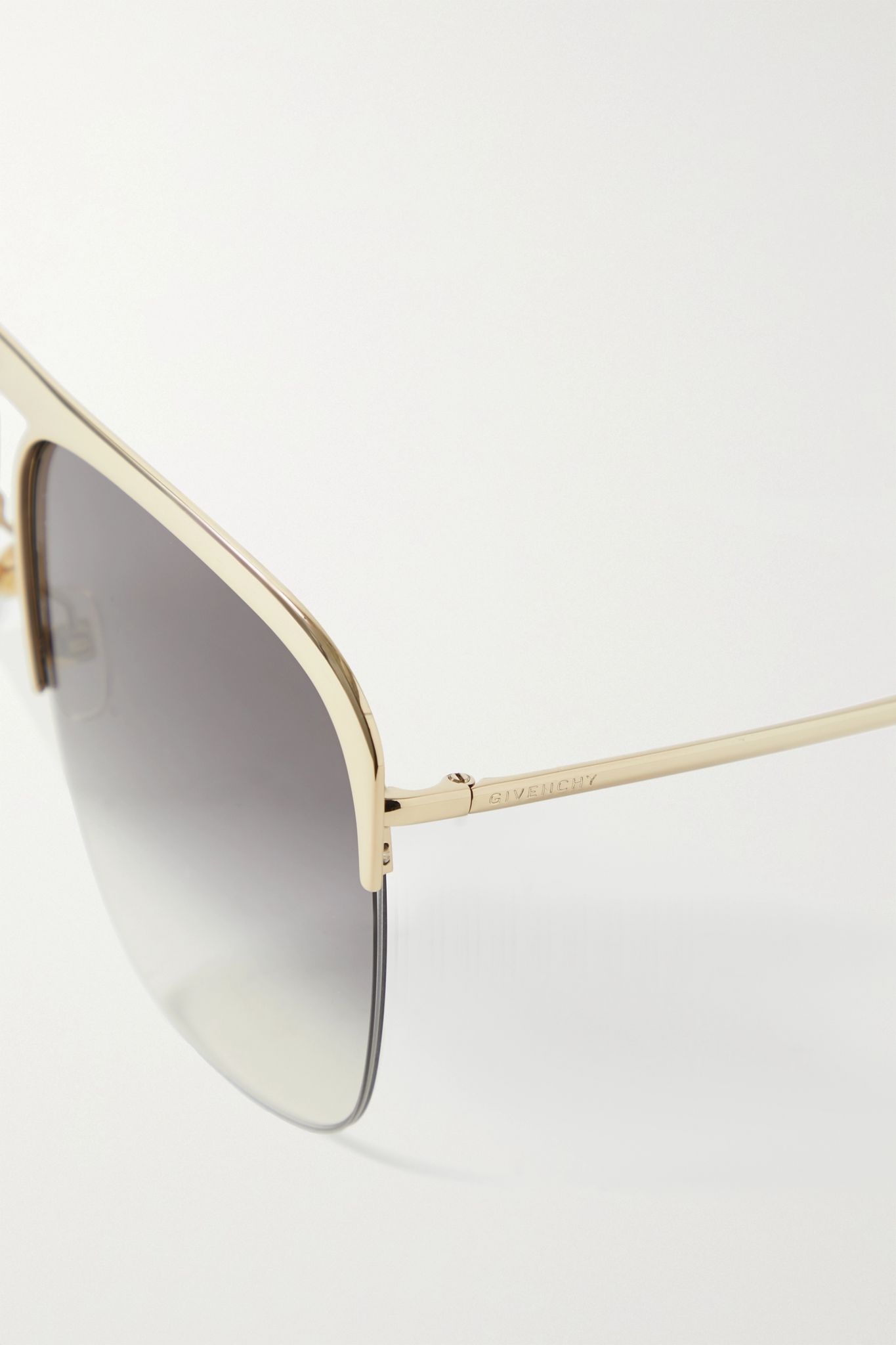 GV oversized D-frame gold-tone sunglasses - 4