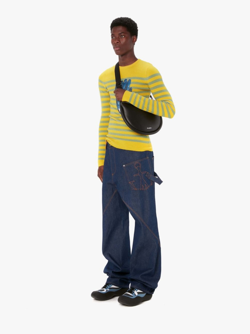 JW Anderson MEDIUM BUMPER-MOON LEATHER CROSSBODY BAG outlook