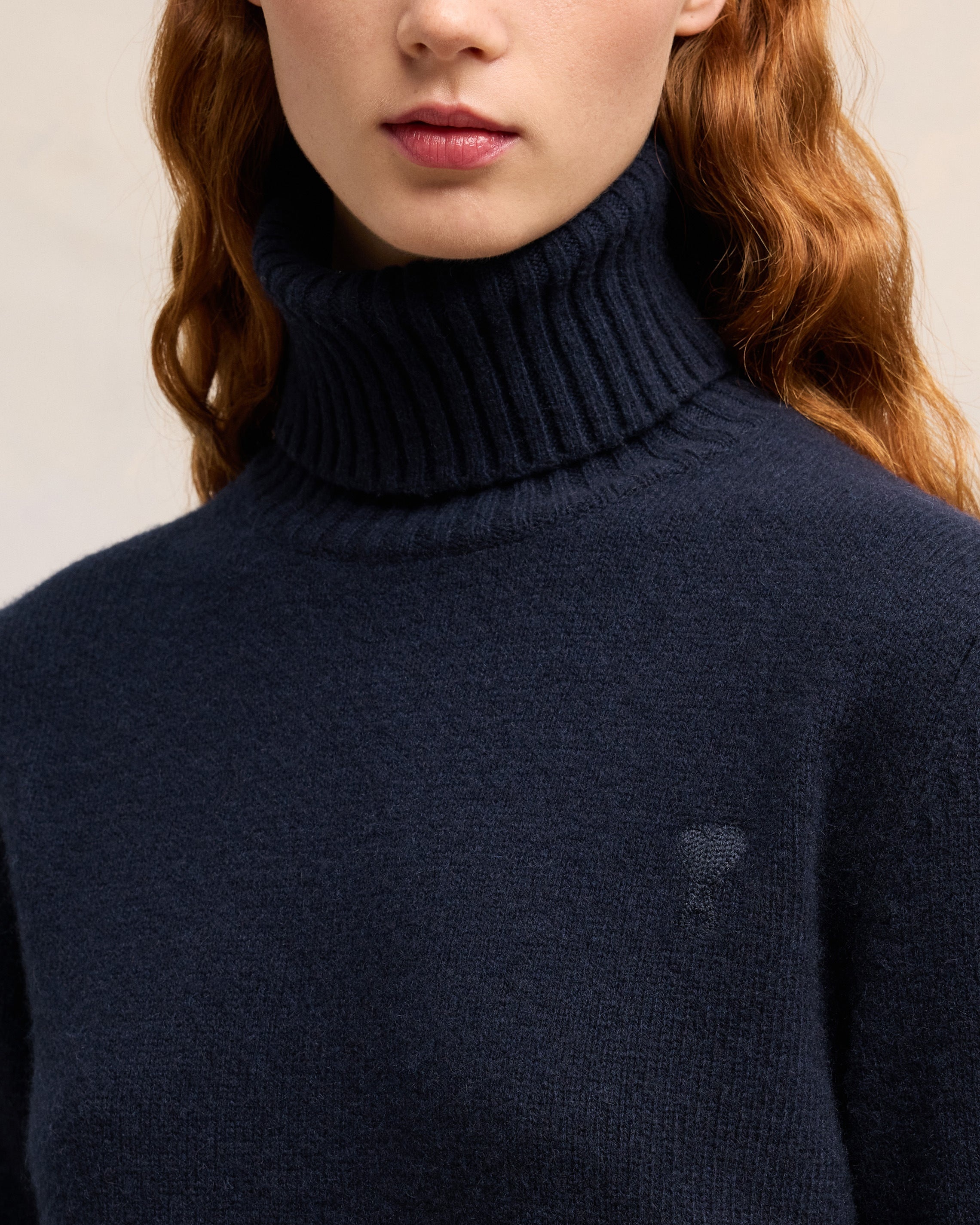 CASHMERE AMI DE COEUR TURTLE NECK SWEATER - 4