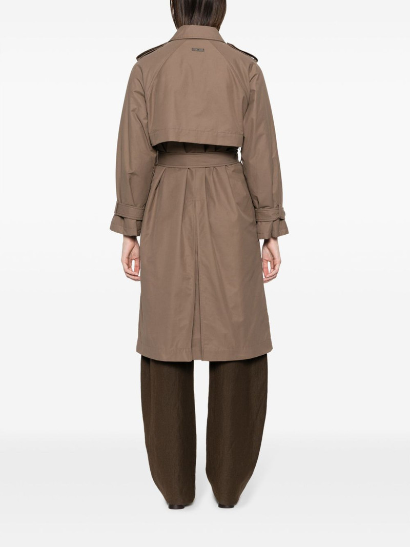 Monili-chain double-breasted trenchcoat 4