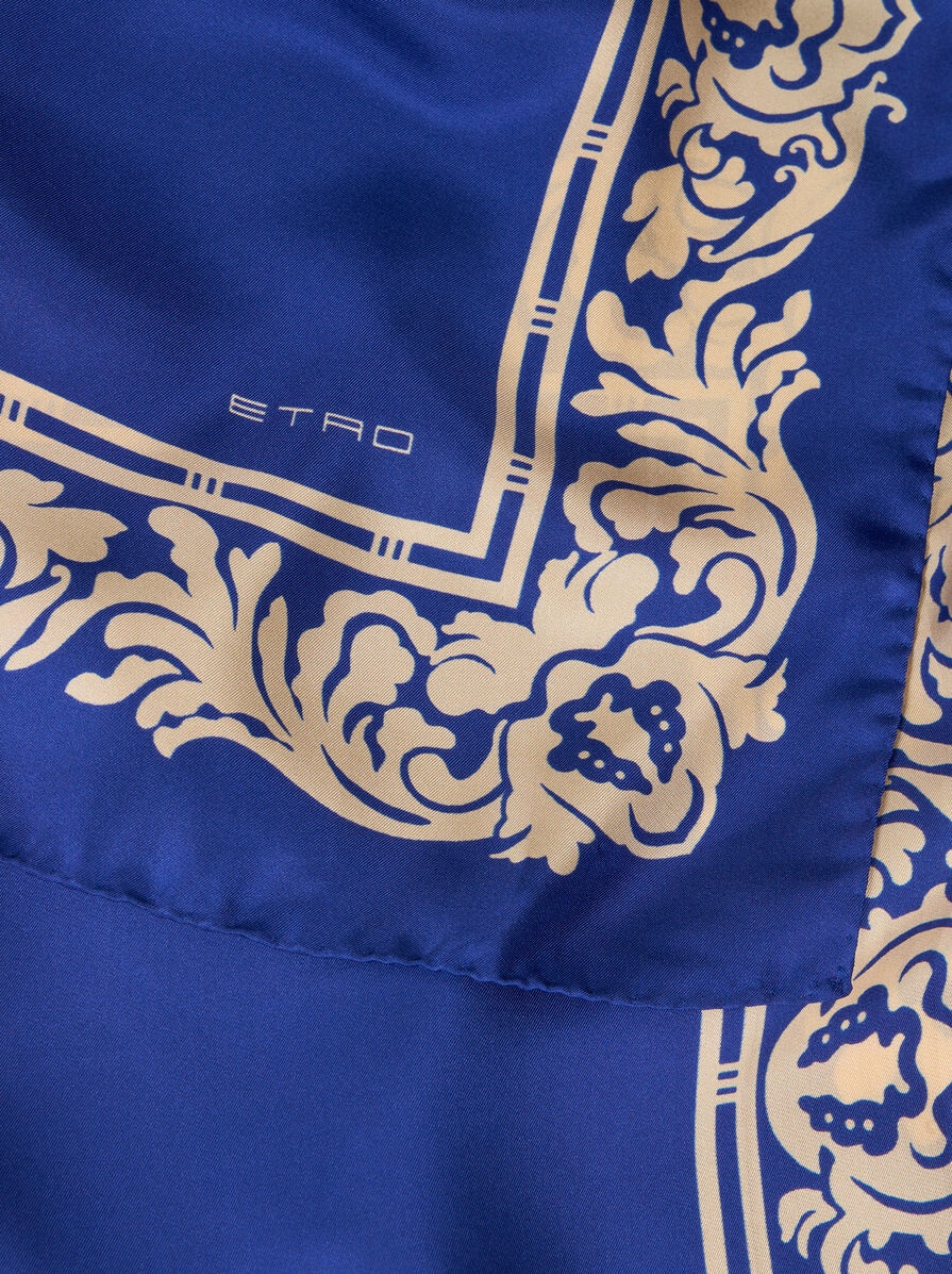 SILK SCARF WITH FLORAL PRINT - 2