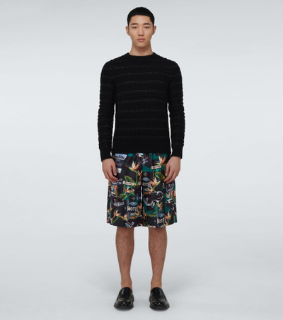 Givenchy Mulberry silk printed shorts outlook