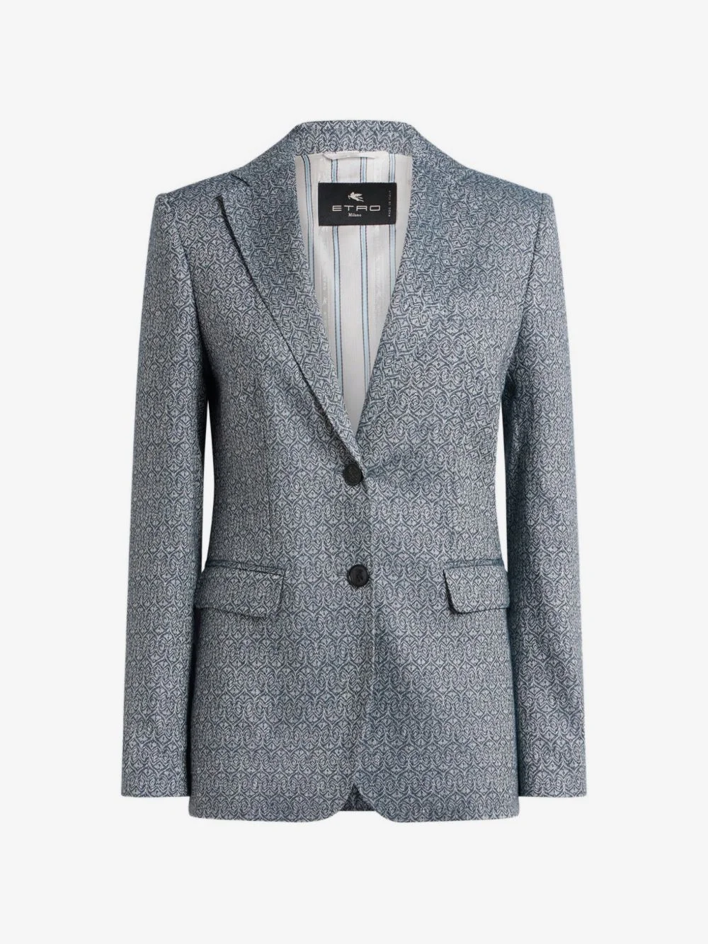 jacquard single-breasted jacket - 1
