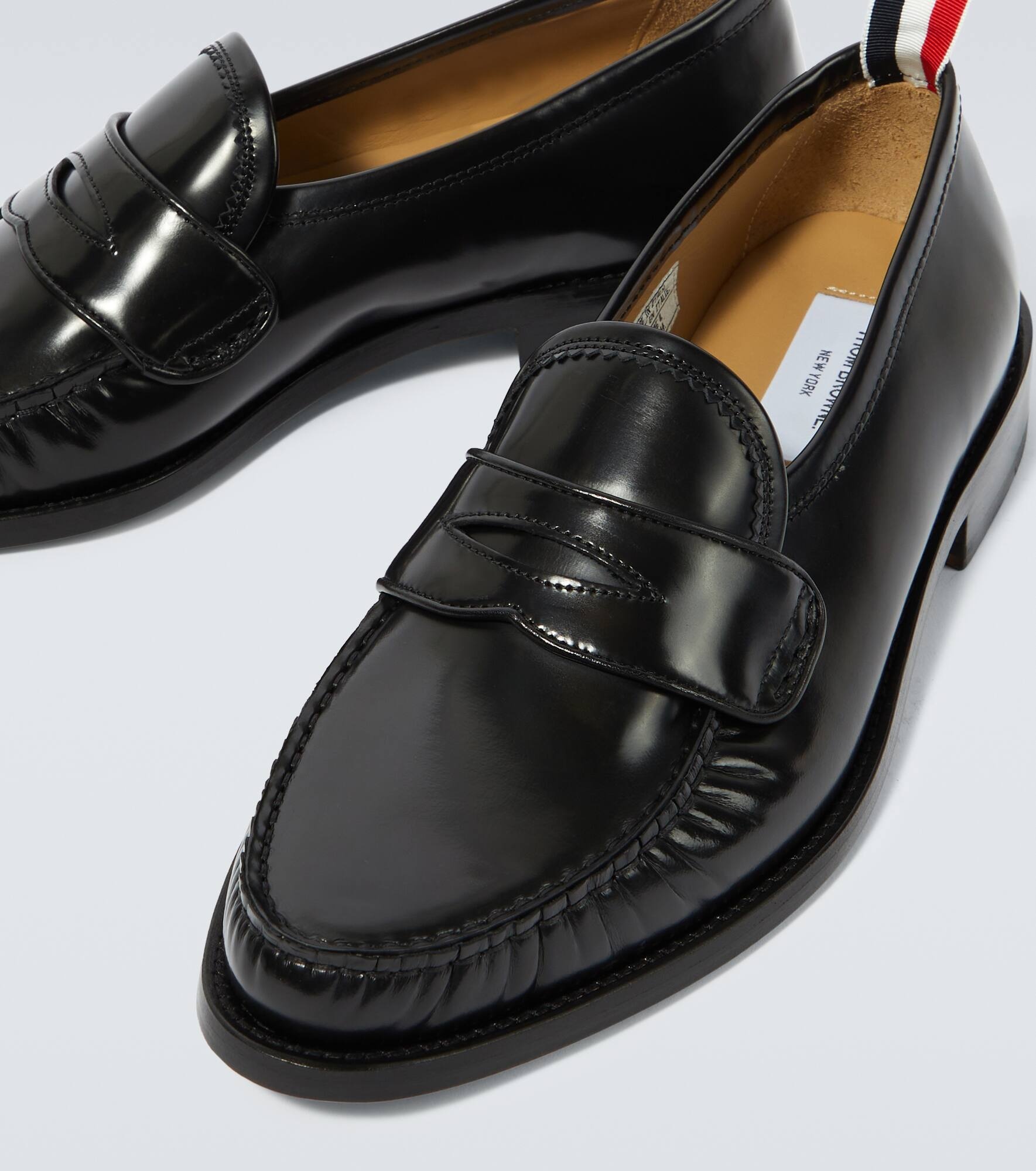 Leather penny loafers - 3