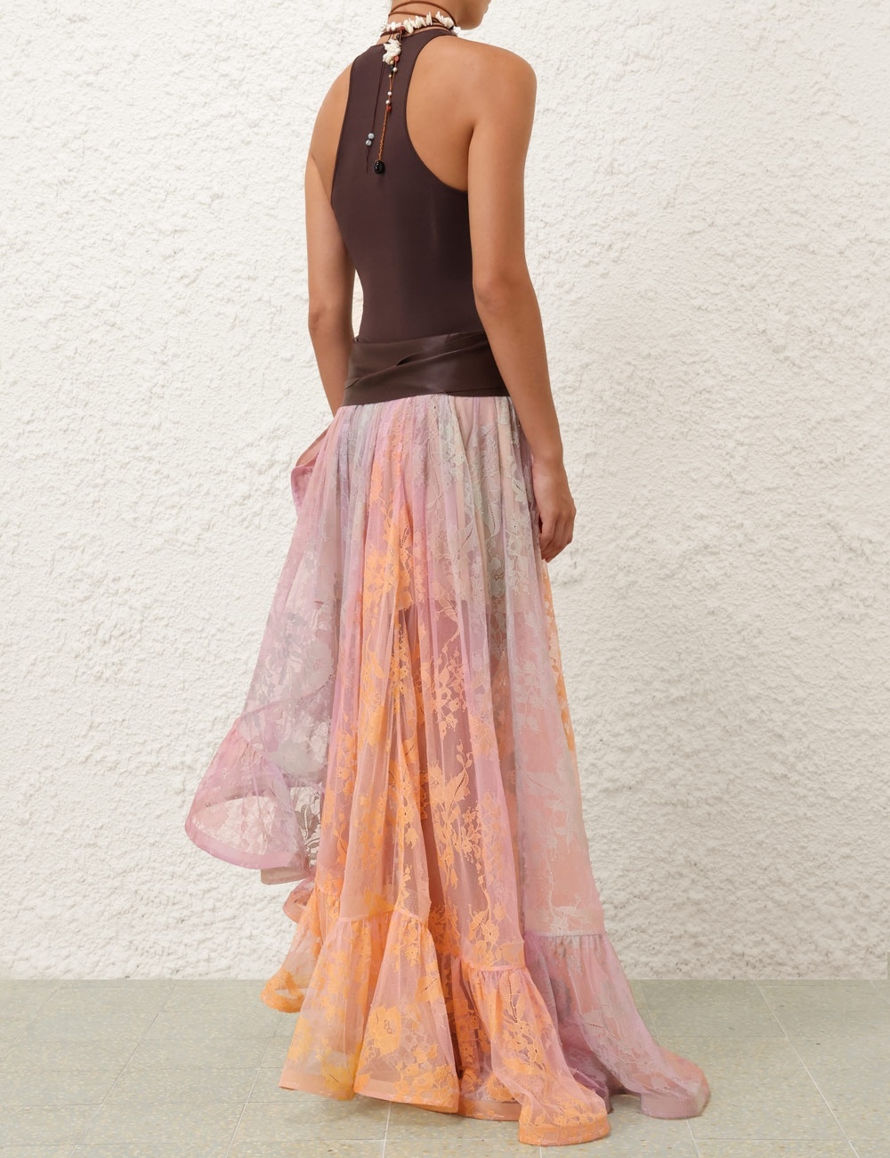 DAWNING LACE BILLOW SKIRT - 4