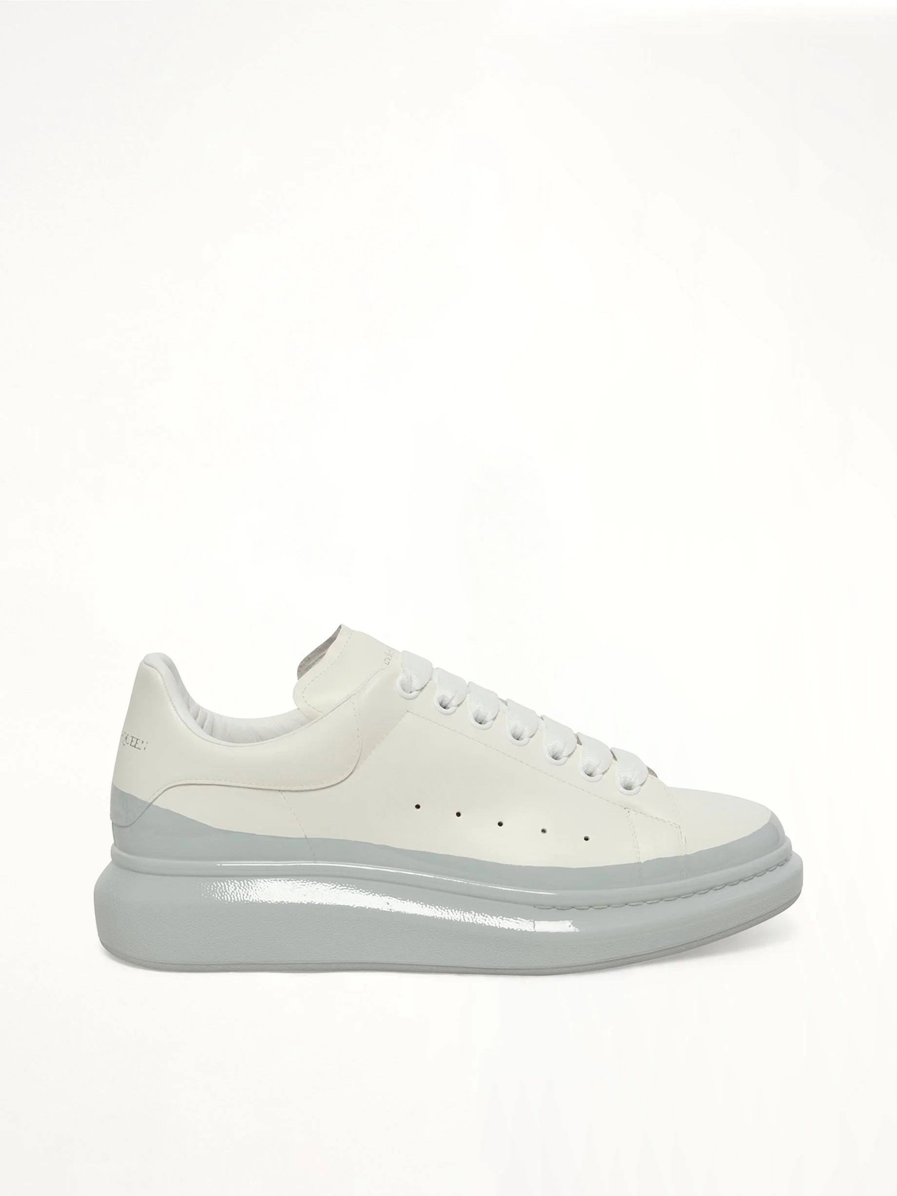 Larry Oversized Sneaker in White/Ice Blue - 1