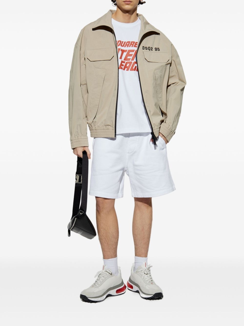 logo-print shorts - 2