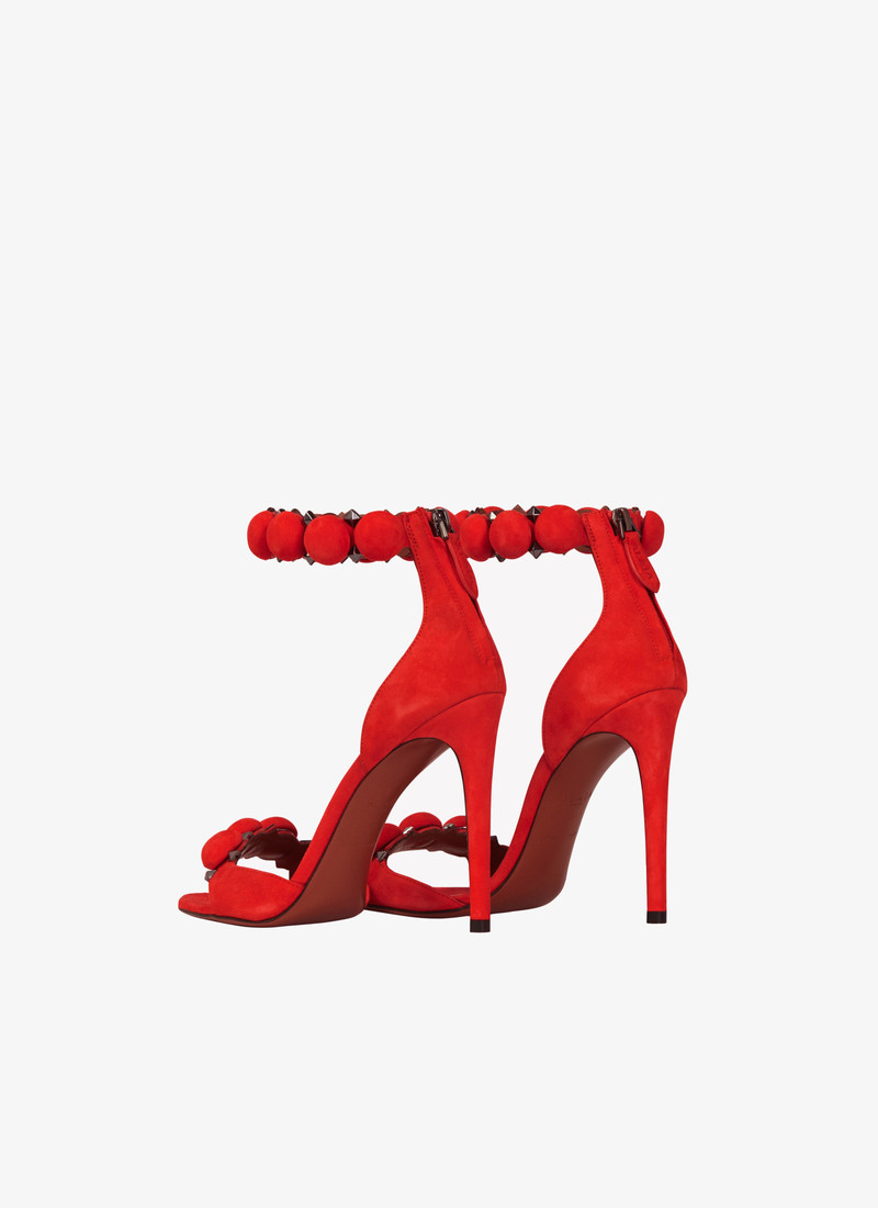 Alaïa BOMBE SANDALS IN SUEDE GOATSKIN outlook