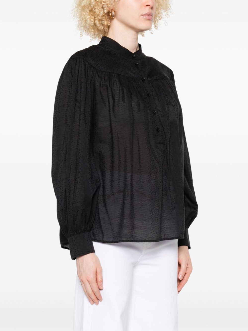 long-sleeve blouse - 3