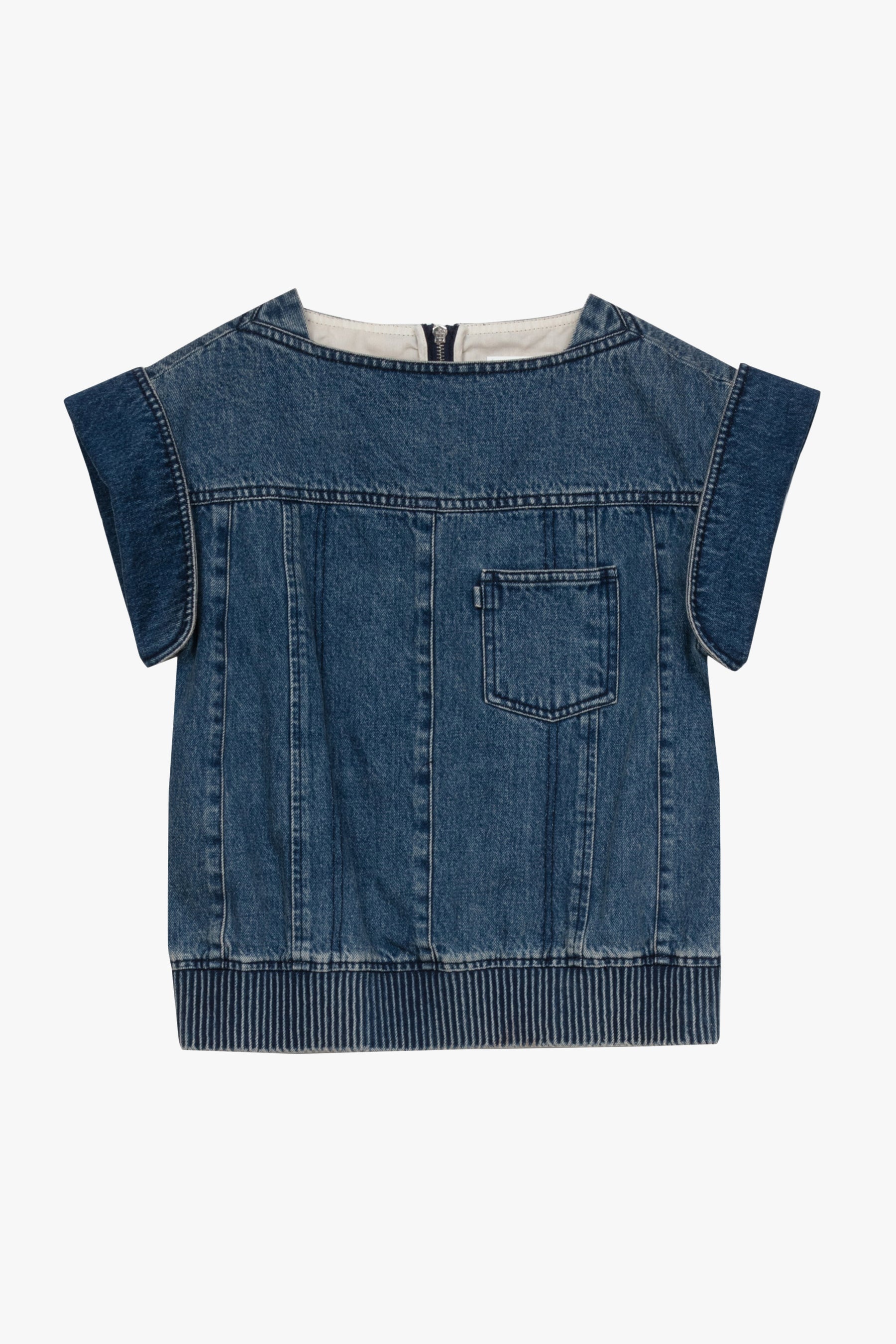 Deconstructed Denim Top - 5
