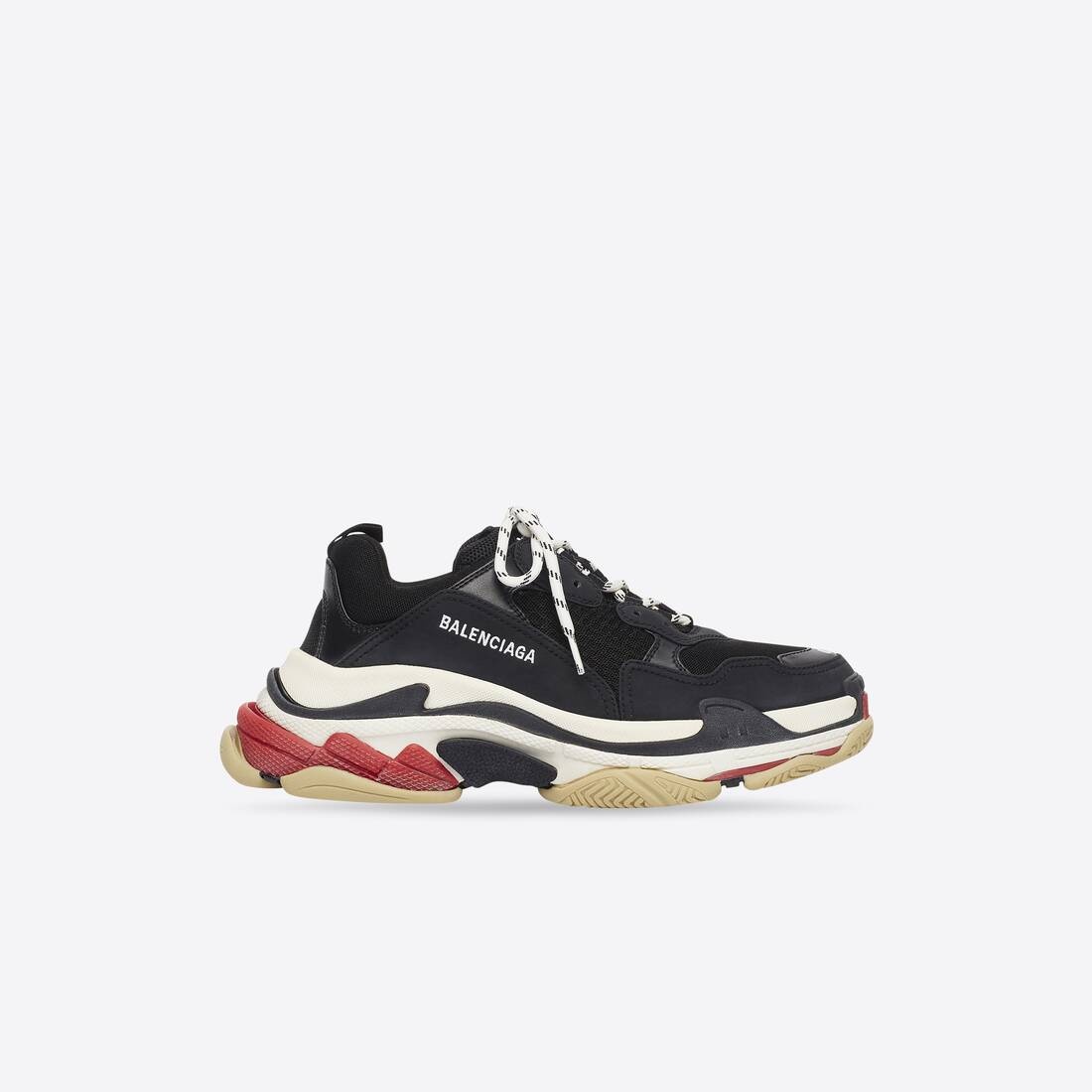 Men's Triple S Sneaker in Black - 1