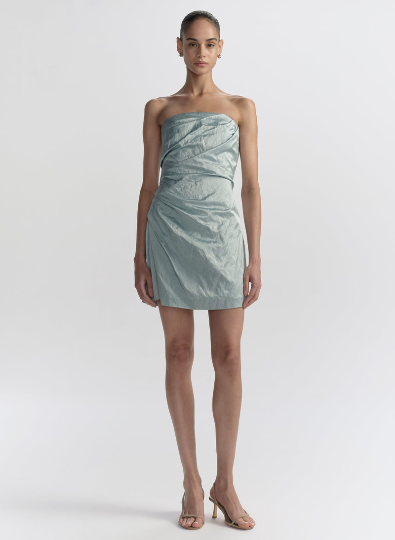 A.L.C. Evie Strapless Satin Mini Dress outlook