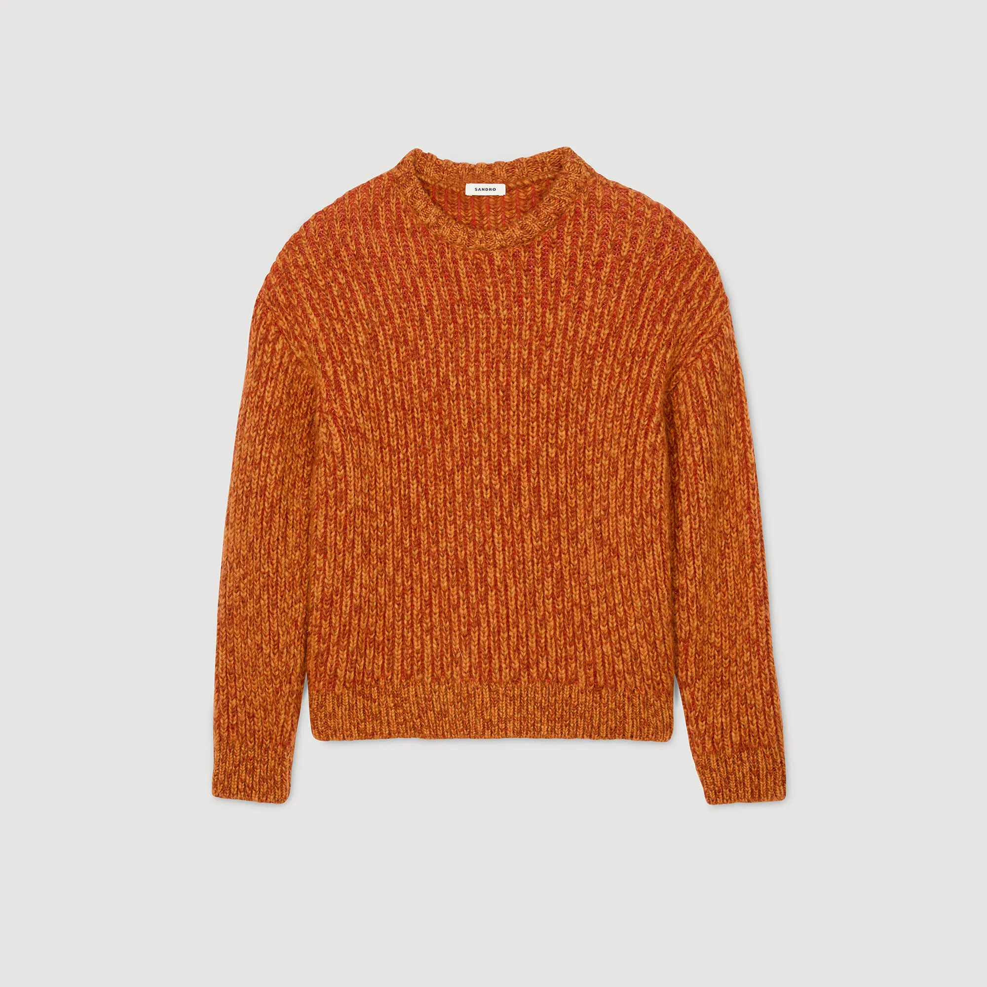 ROUND NECK LONG-SLEEVE SWEATER - 1