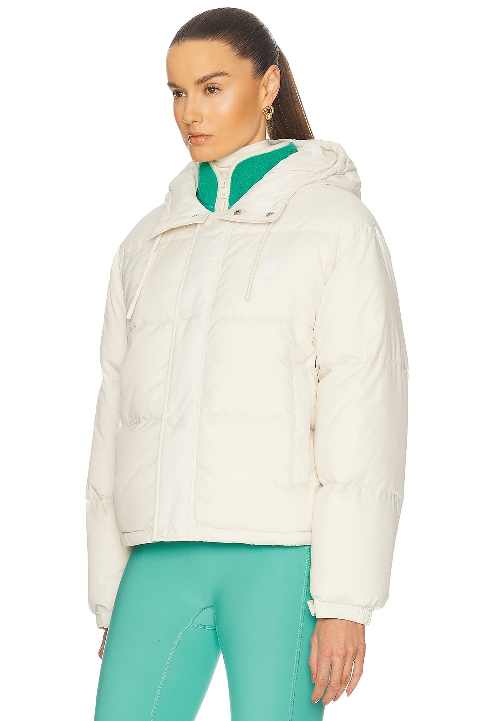 Running Woman Hooded Down Jacket - 3