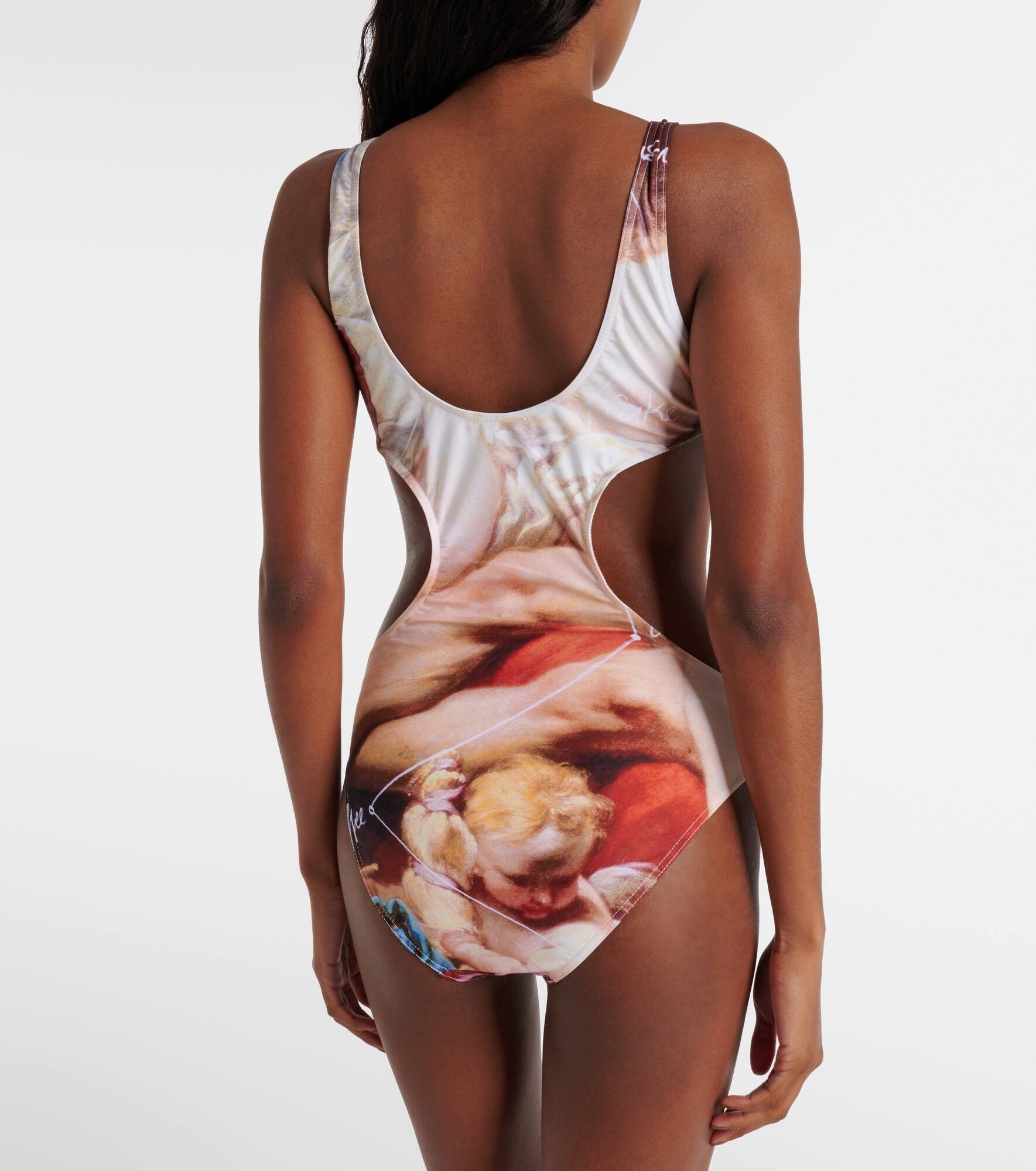 The Kiss printed cutout swimsuit - 3