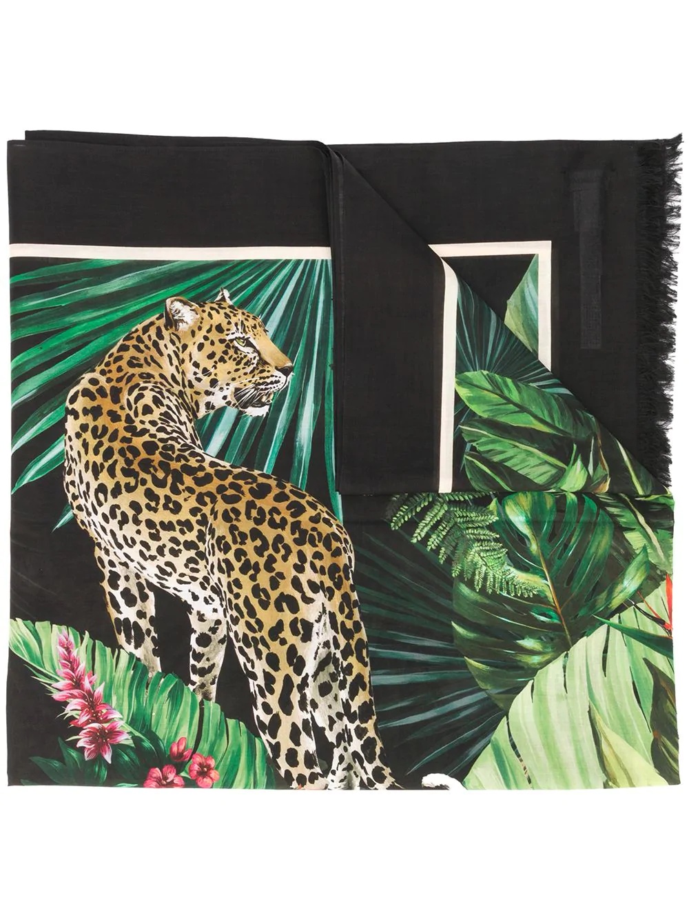 jungle print scarf - 1