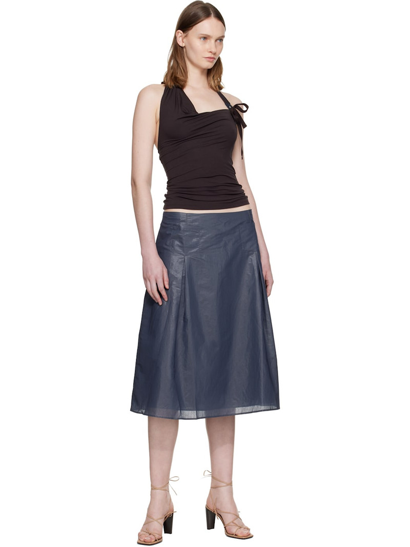 paloma wool Navy Dimi Midi Skirt outlook