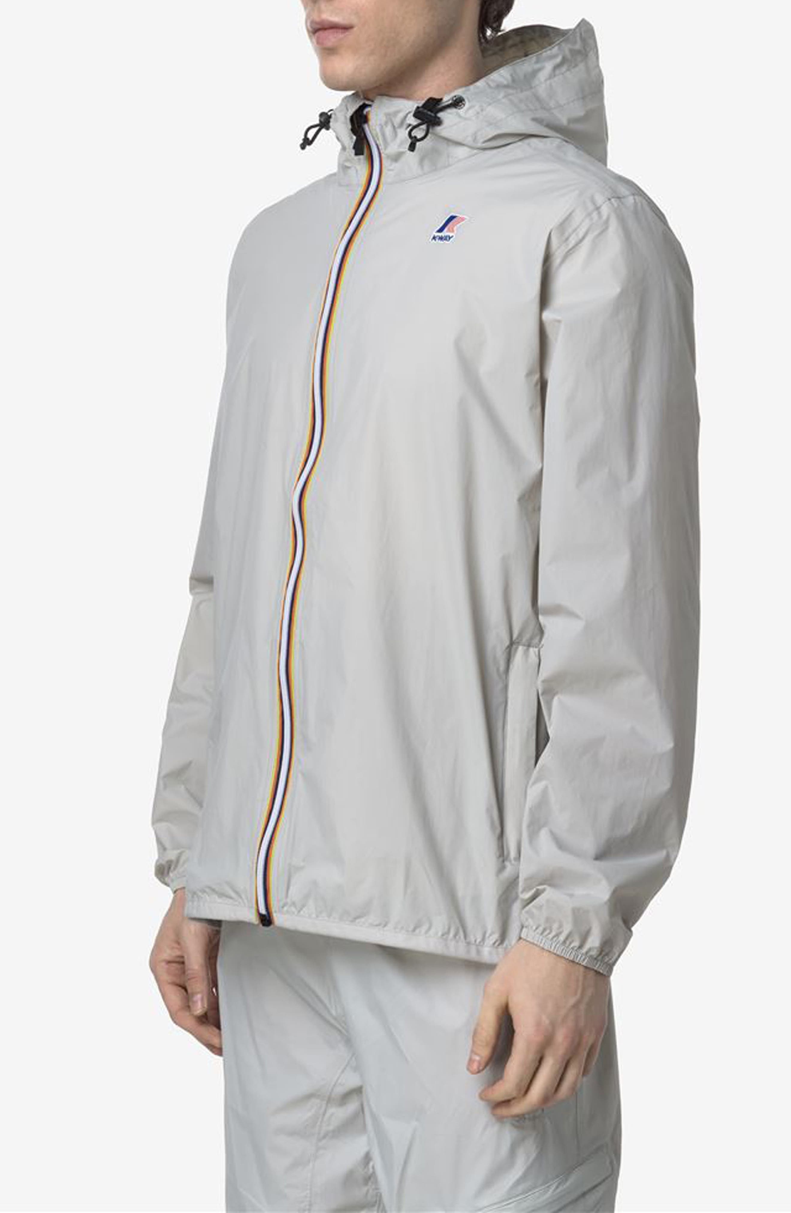K-Way Le Vrai 4.0 Claude Water Repellent Jacket in Light Grey at Nordstrom - 3
