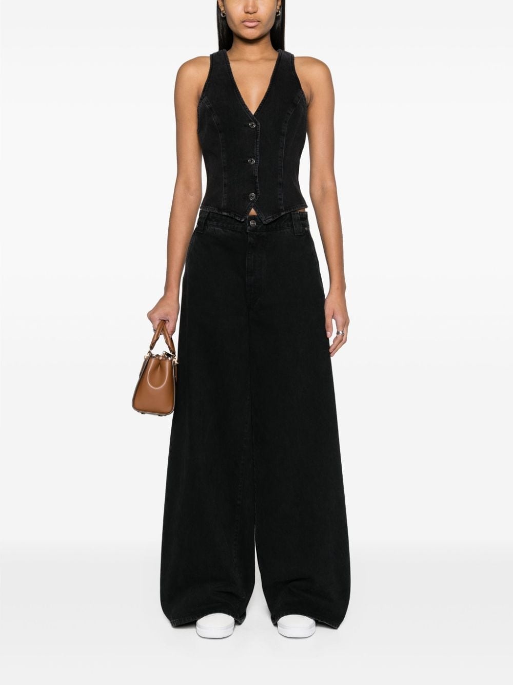 Heller button-up denim waistcoat - 2