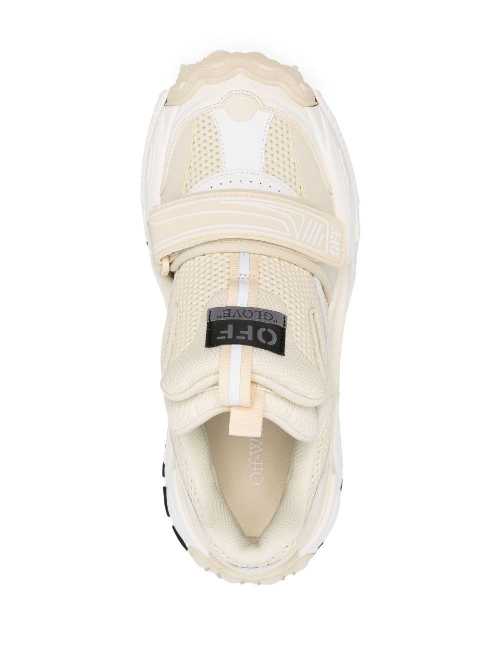 Glove panelled slip-on sneakers - 4