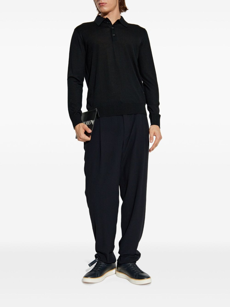 GIORGIO ARMANI long-sleeve polo shirt outlook