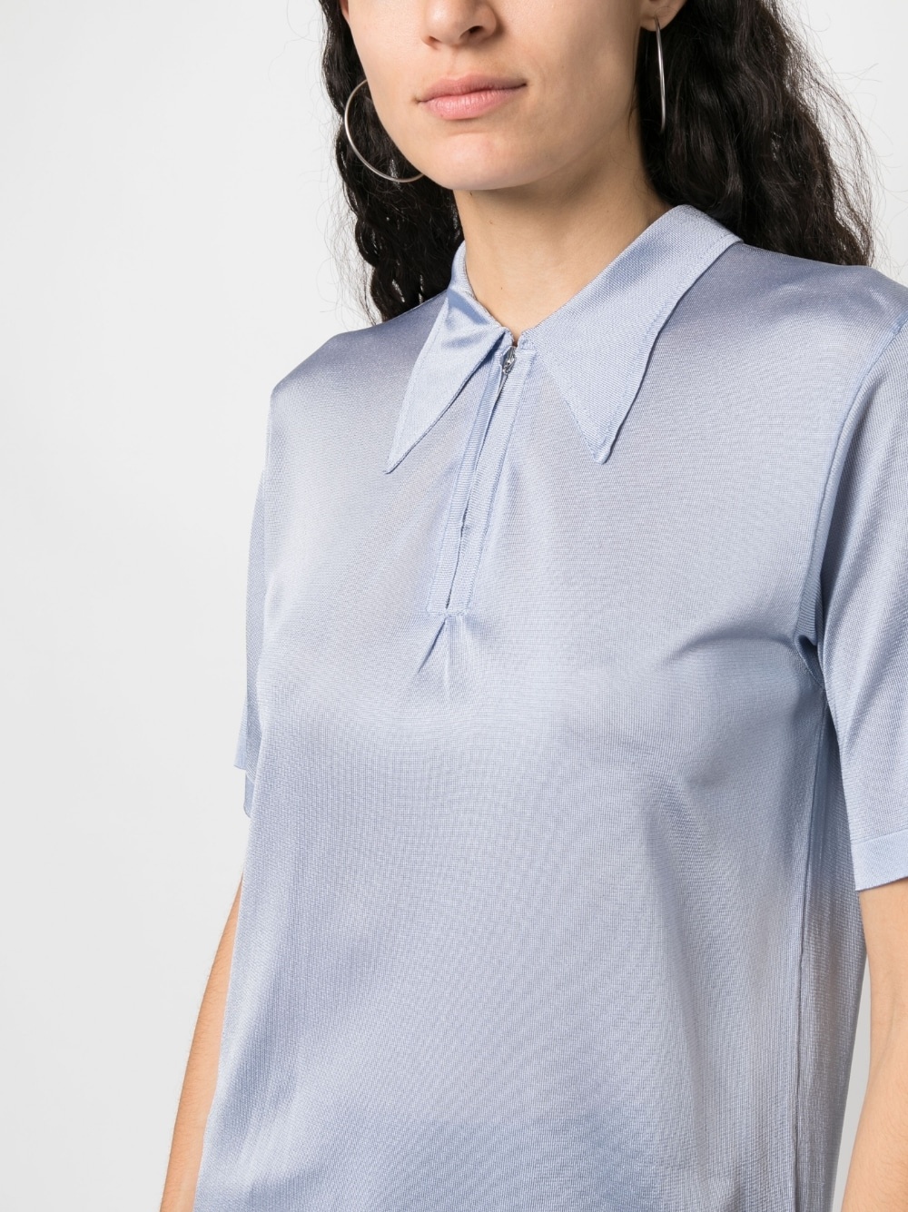 short-sleeve half-zip top - 5