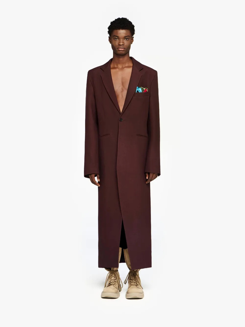 JW Anderson LONG COAT WITH SATIN HANDKERCHIEF outlook