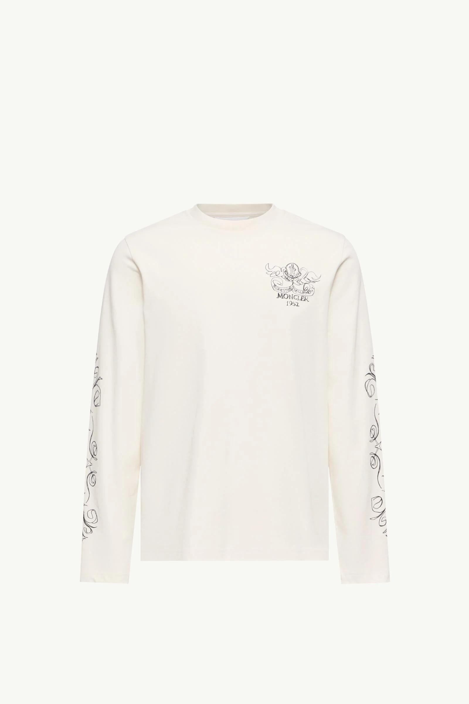Logo Motif Cotton Long Sleeve T-Shirt - 1