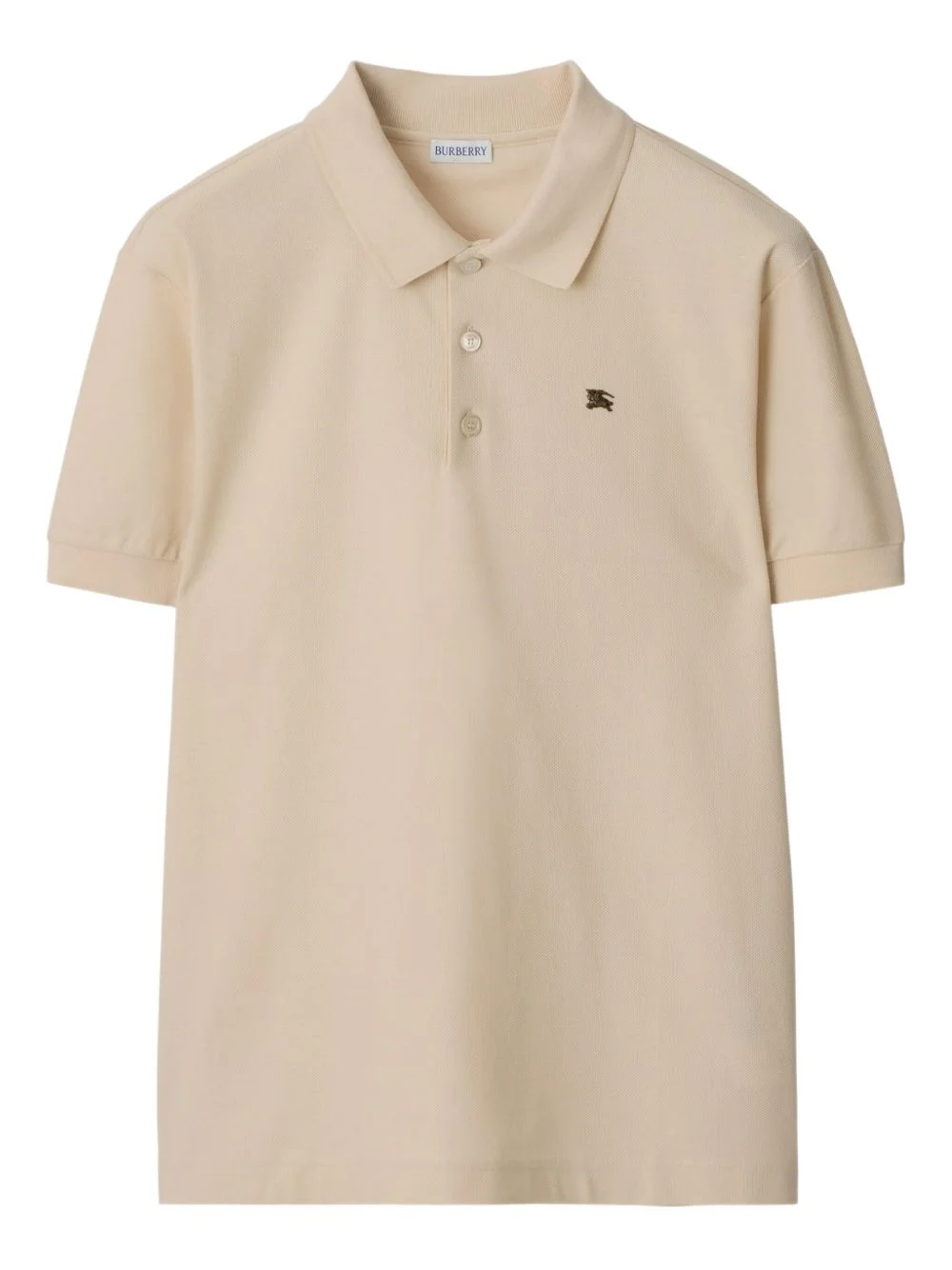 logo cotton polo shirt - 1