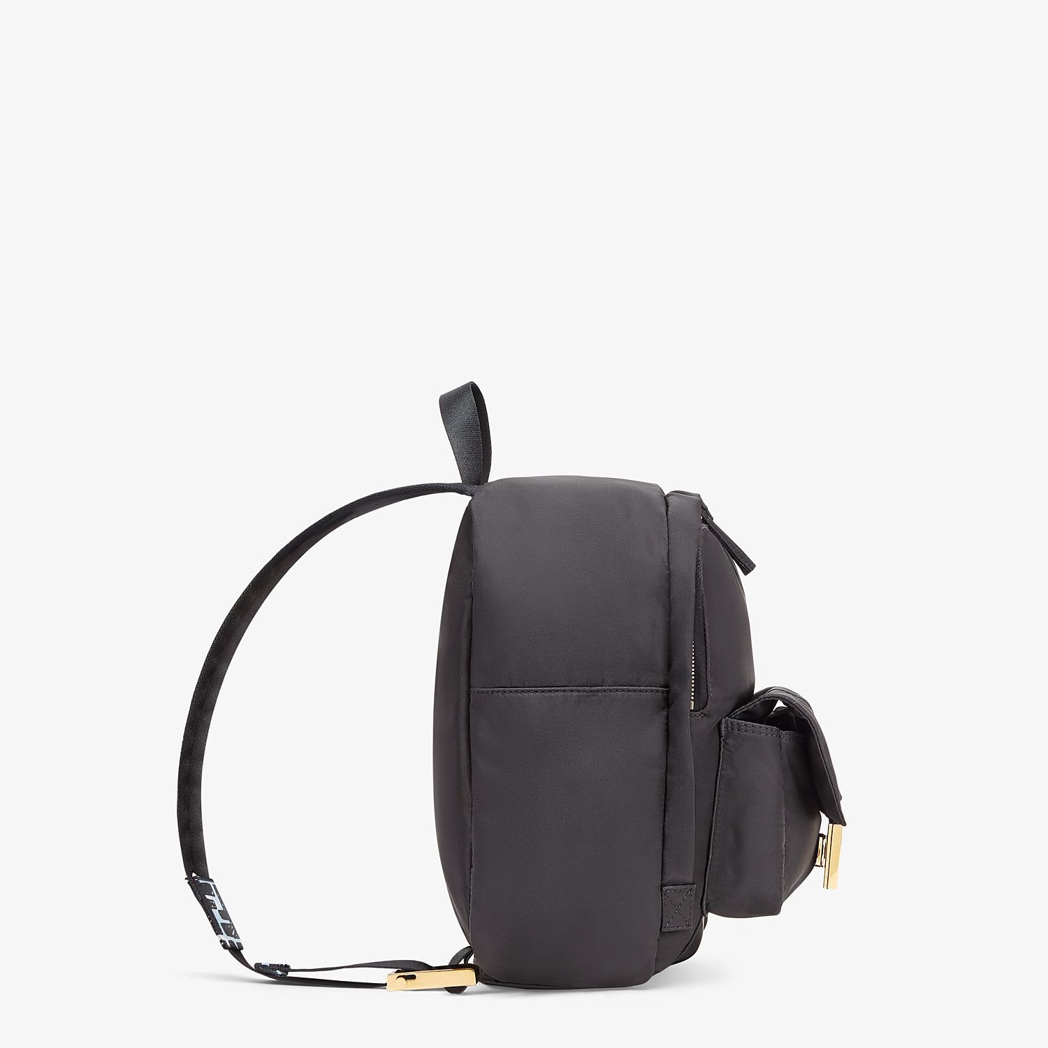 Black nylon backpack - 3