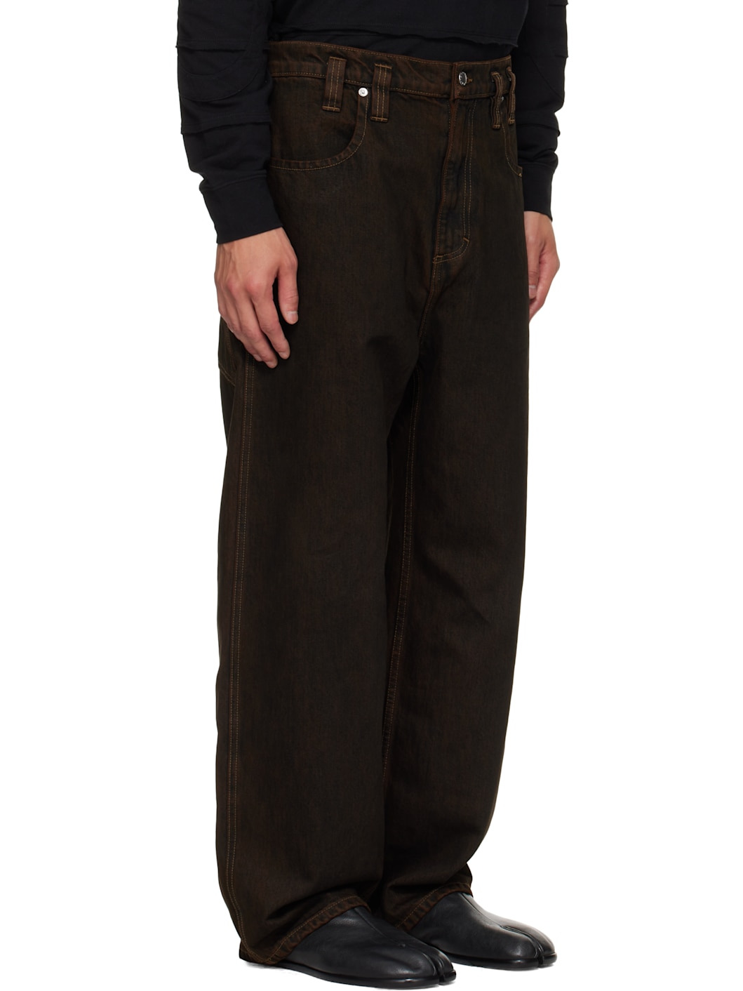 Brown Baggy Jeans - 2