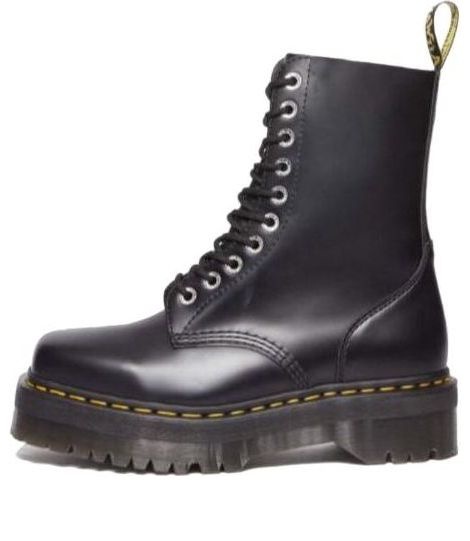 (WMNS) Dr. Martens 1490 Quad Leather Boots 'Black' 31147001 - 1