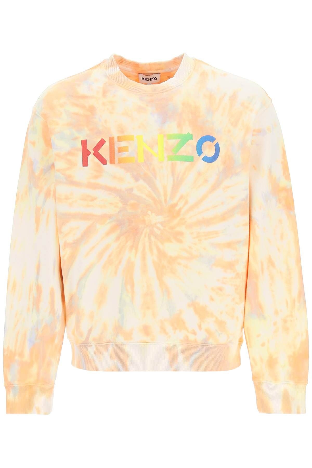 TIE-DYE SWEATSHIRT WITH RAINBOW LOGO - 1